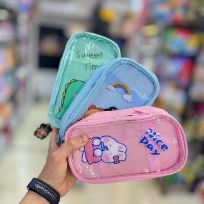 pencil case4 فروش انواع جامدادی دو زیپ فانتزی