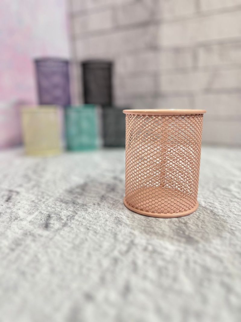 pencil holder-16 فروش جاقلمی رومیزی توری سایز متوسط