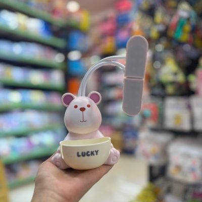 Bear reading lamp and pen holder3 خرید اینترنتی چراغ مطالعه و جا قلمی خرس