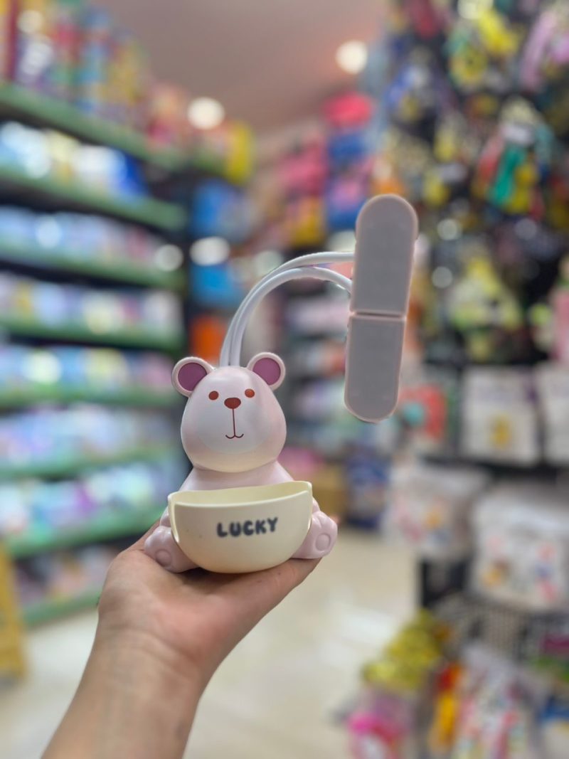 Bear reading lamp and pen holder3 خرید اینترنتی چراغ مطالعه و جا قلمی خرس