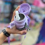 Chrome straw flask2 فلاسک نی دار و بند دار