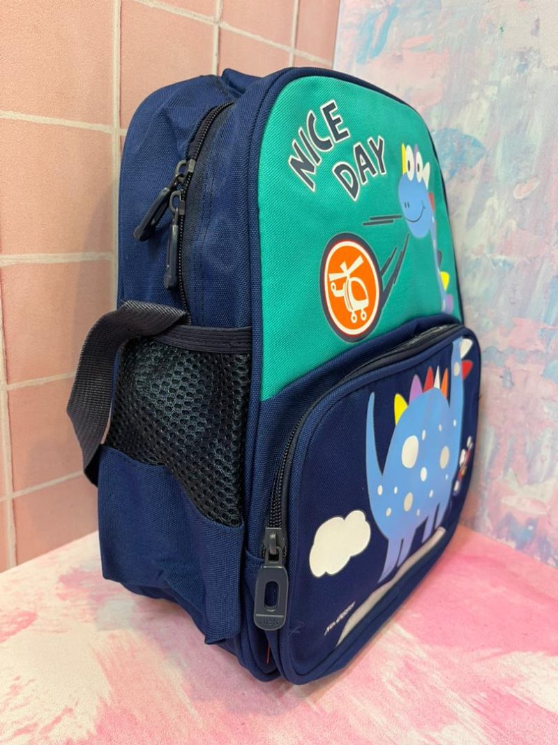 Dinosaur school bag2 خرید اینترنتی کیف مدرسه پسرانه طرح دایناسور