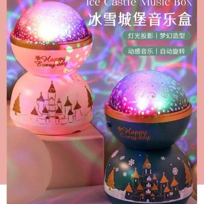 Galactic musical cookie night light5 خرید چراغ خواب موزیکال طرح کهکشان