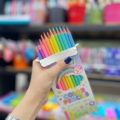 Pastel colored pencils2 قیمت و خرید مداد رنگی 12 رنگ پاستلی