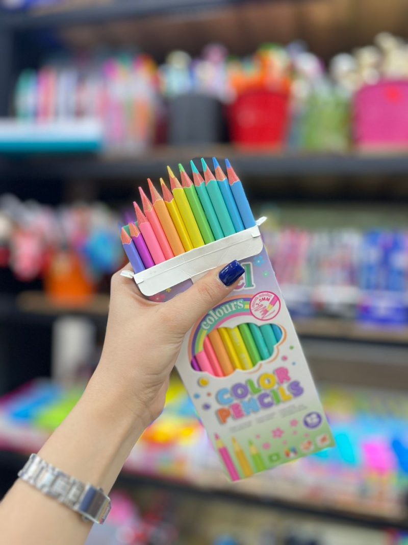 Pastel colored pencils2 قیمت و خرید مداد رنگی 12 رنگ پاستلی