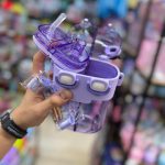 Thermos with two transparent tanks4 قیمت و فروش قمقمه دو مخزنی شفاف کرومی