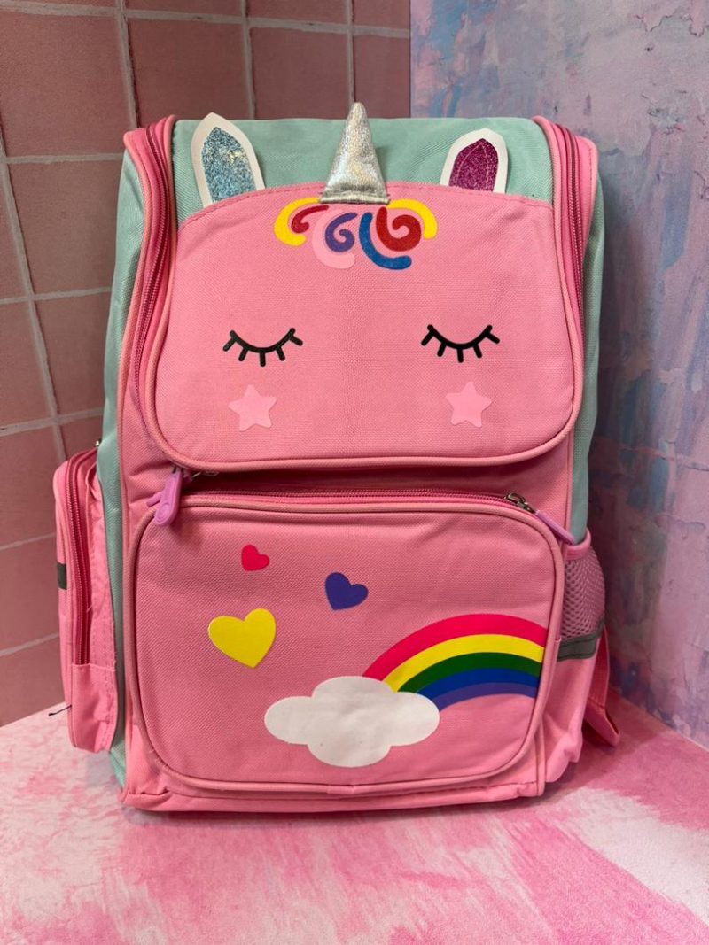 Unicorn school bag3 فروش اینترنتی کیف مدرسه یونی کورن موجود در تحریرپینک