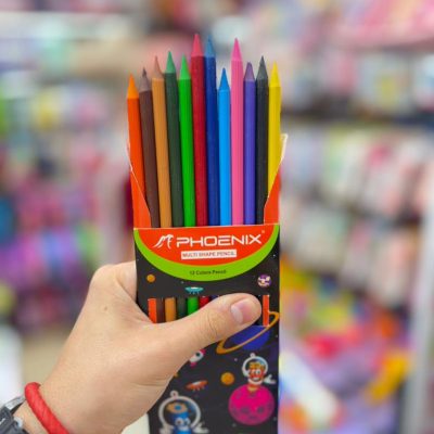 colored-pencil1 فروش مداد رنگی پلیمری 12 رنگ