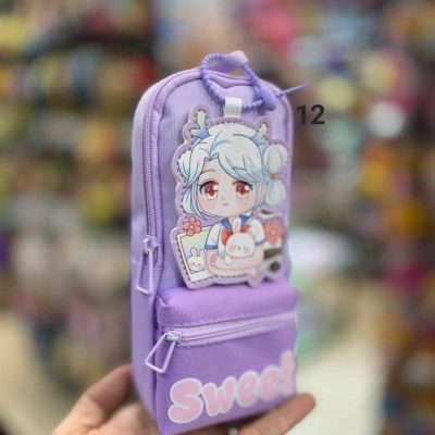 pencil case 2zip-12 فروش جدیدترین جامدادی دوزیپ پارچه ای