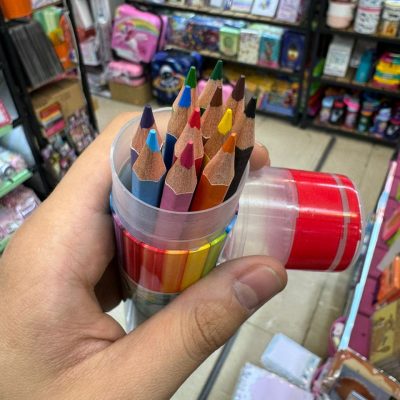 12-color tubular inkwell2 قیمت مداد رنگی 12 رنگ اریا لوله ای