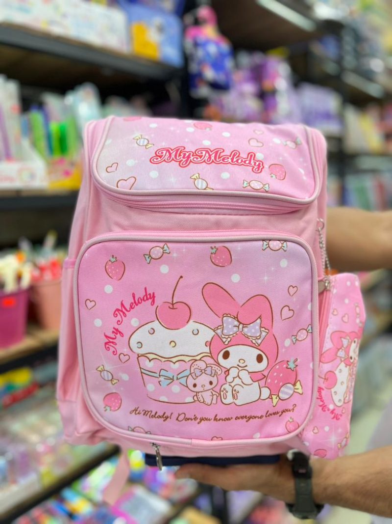 Chrome and melody backpack with solidity قیمت کوله کرومی و جامدادی ست