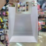 Glass bag with leather handle3 قیمت بگ طلقی مات دسته چرمی