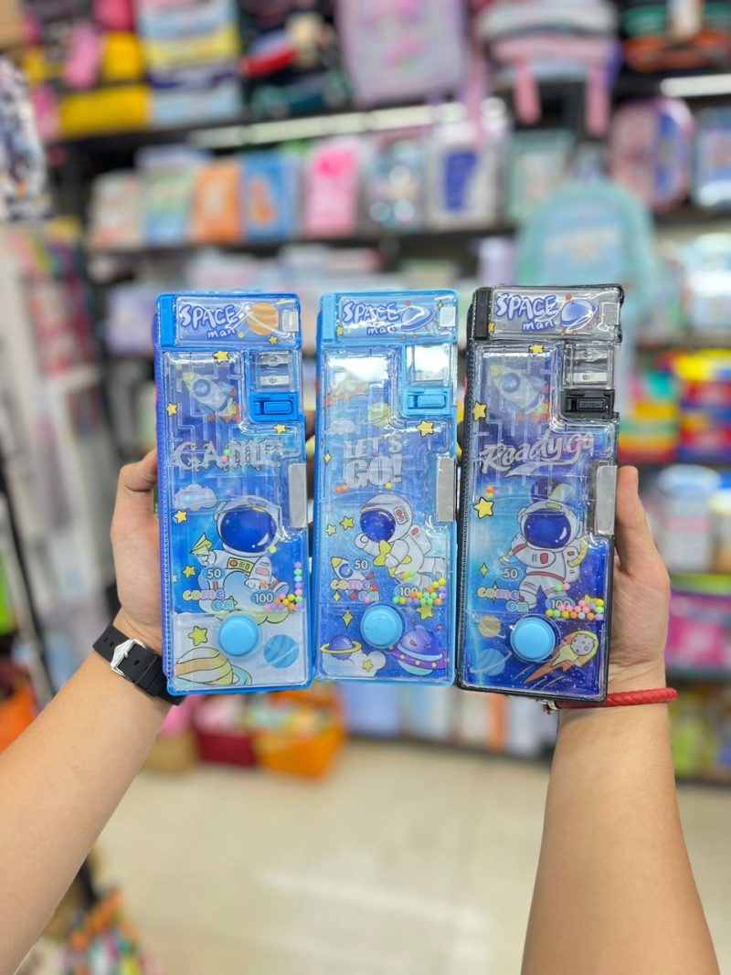 Metal solid water game with small dinosaur size6 قیمت جامدادی واتر گیم دار پسرونه