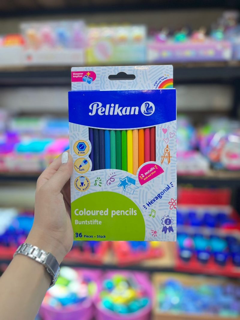 Pelikan brand 36-color ink2 قیمت مداد رنگی 6 رنگ پلیکان