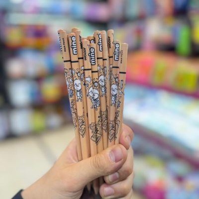 Round fantasy pencil of mine brand, wood design6