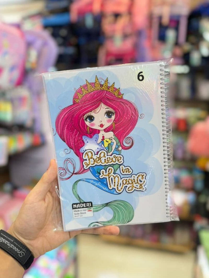 100-page notebook for girls, brand Naderi6 قیمت دفترمشق 100برگ برند نادری