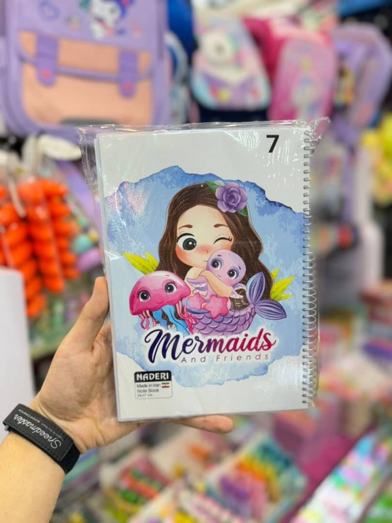 100-page notebook for girls, brand Naderi7 قیمت دفترمشق 100برگ برند نادری