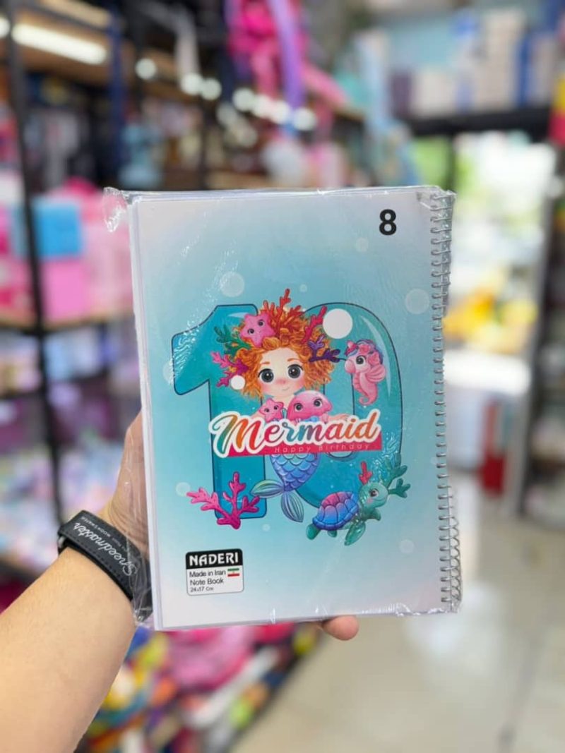 100-page notebook for girls, brand Naderi8 قیمت دفترمشق 100برگ برند نادری