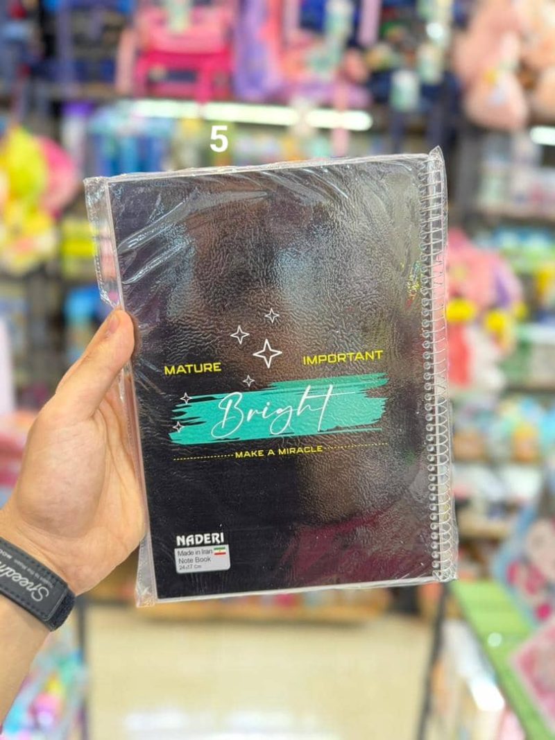 100-page notebook of Naderi brand homework5 قیمت دفترمشق 100برگ نادری