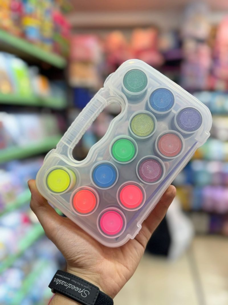 12-color qualitative finger paint3 قیمت گواش انگشتی طلقی کیفی