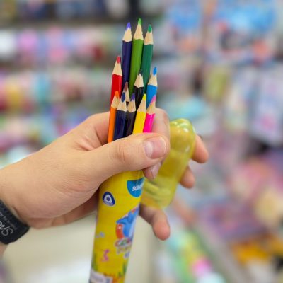 12-color tubular colored pencils of school fans brand2