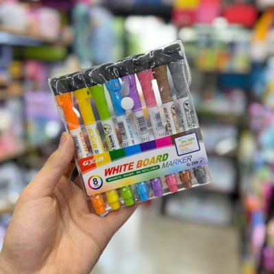 8-color white board marker with eraser