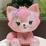 Diamond piggy bank with gem and glue13 قیمت قلک الماسی