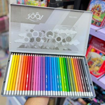 Loki colored pencil 36 metallic colors2 قیمت مداد رنگی لوکی 36 رنگ