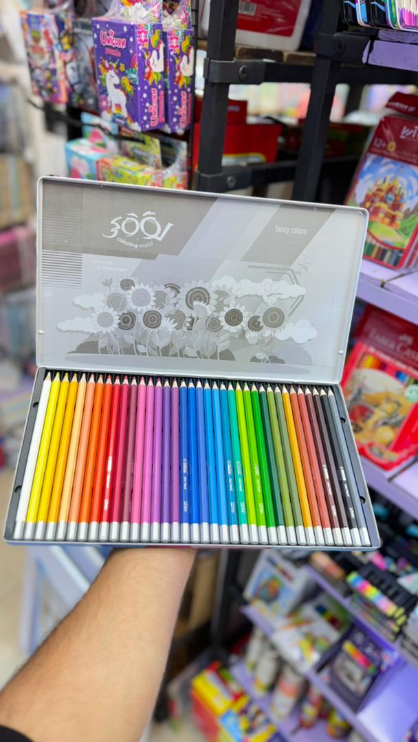 Loki colored pencil 36 metallic colors2 قیمت مداد رنگی لوکی 36 رنگ