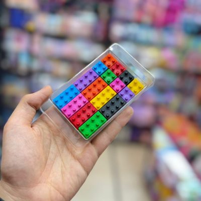 Pastel 16 colors of school fans brand Lego پاستل لگویی 16 رنگ