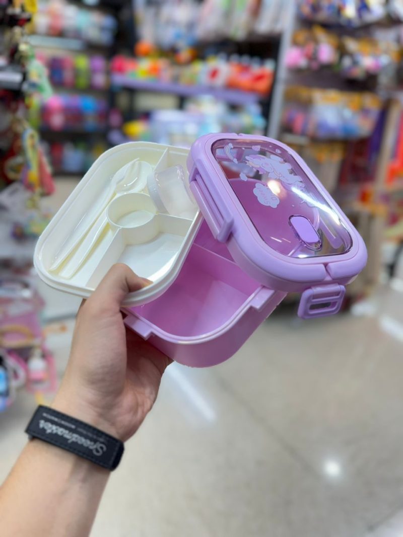 Two-story fancy plastic food container4 خرید ظرف غذا فانتزی