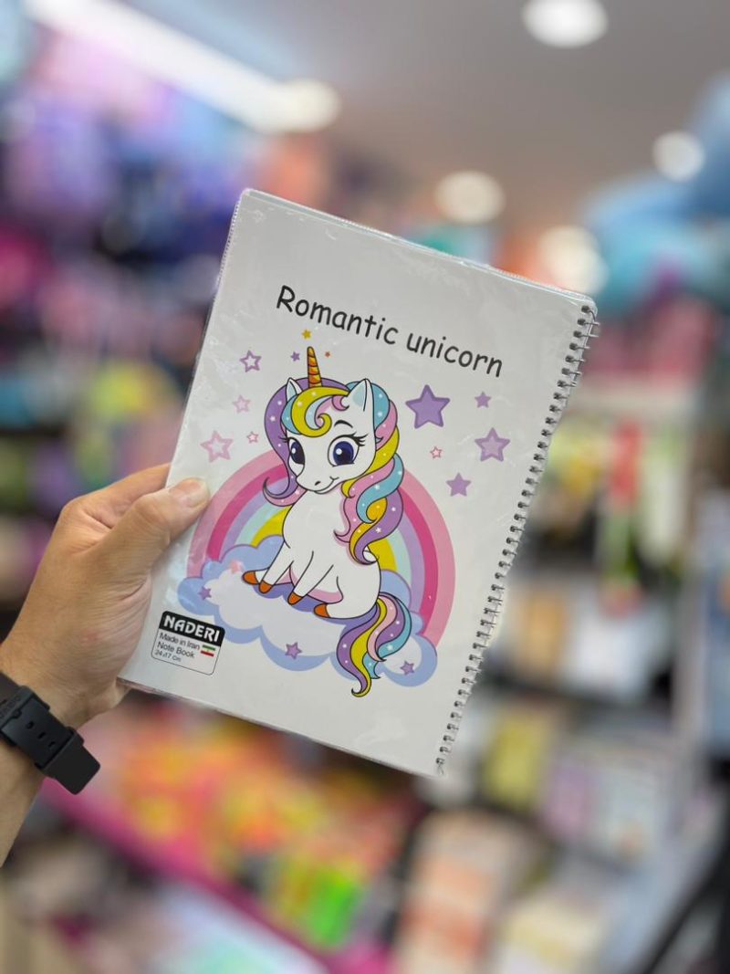 Unicorn notebook12 قیمت دفتر 100برگ یونیکورن