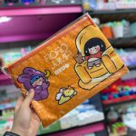 A4 zippered fabric folder