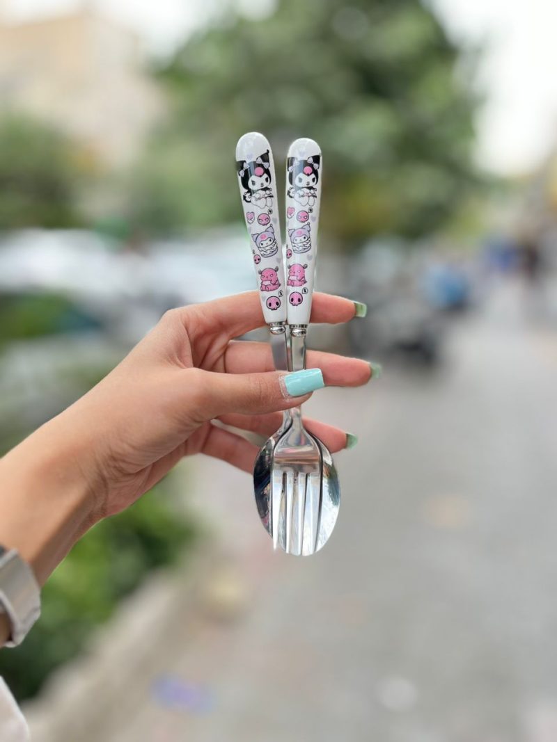 Chrome spoon with ceramic handle2