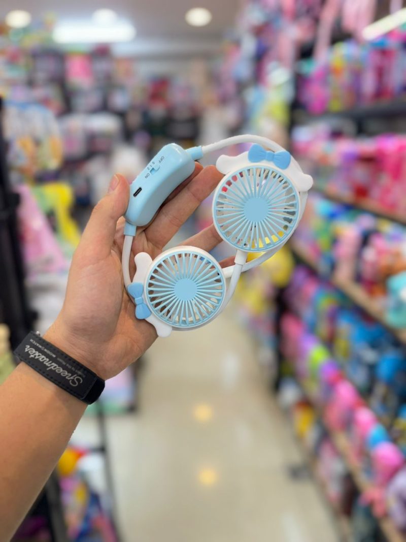 Rechargeable fan around the neck3 قیمت پنکه گردنی کرومی