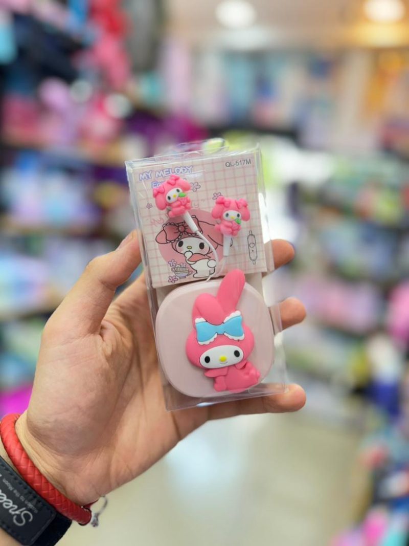 Sanrio handsfree4 خرید و قیمت هندزفری کرومی