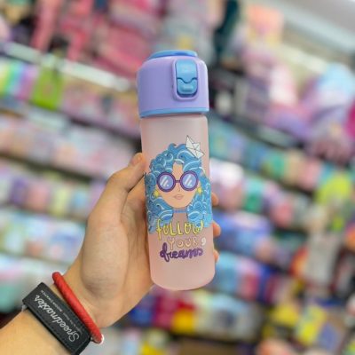 school fans brand straw thermos-1 خرید و قیمت قمقمه نی دار برند اسکول فنس