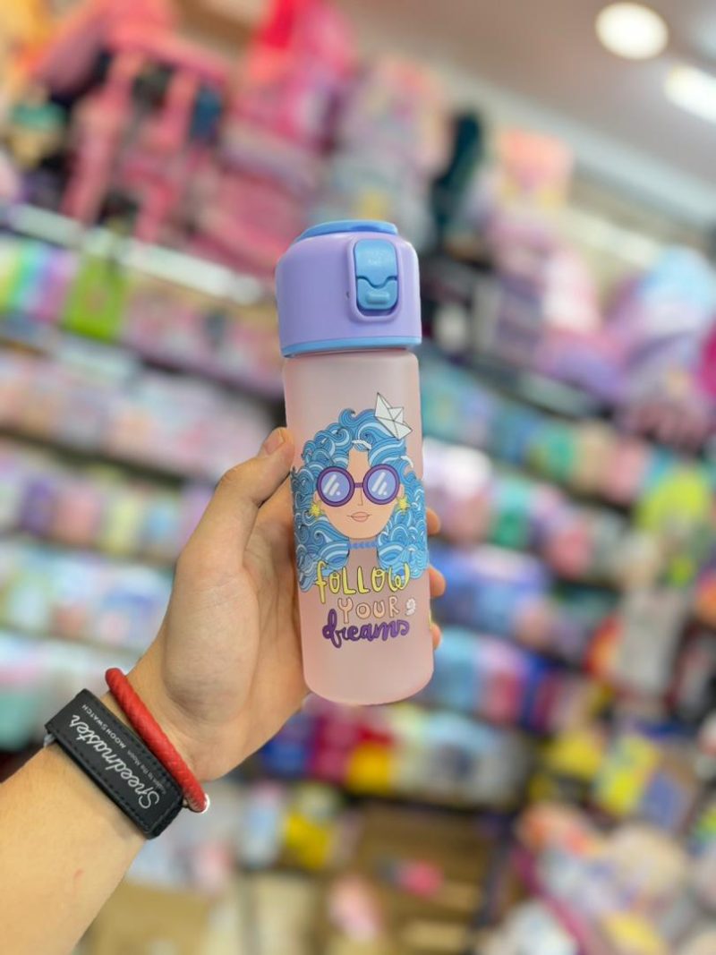 school fans brand straw thermos-1 خرید و قیمت قمقمه نی دار برند اسکول فنس