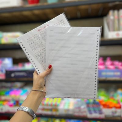 100 sheets double lined binder paper