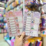 4 sheet waterproof name and logo sticker3