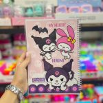 Chrome and Melody notebook, 80 pages, volume
