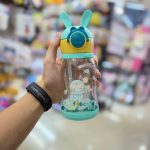 Thermos with straw and rabbit strap2