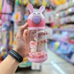 Thermos with straw and rabbit strap3