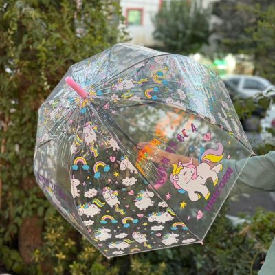 Unicorn large size transparent umbrella