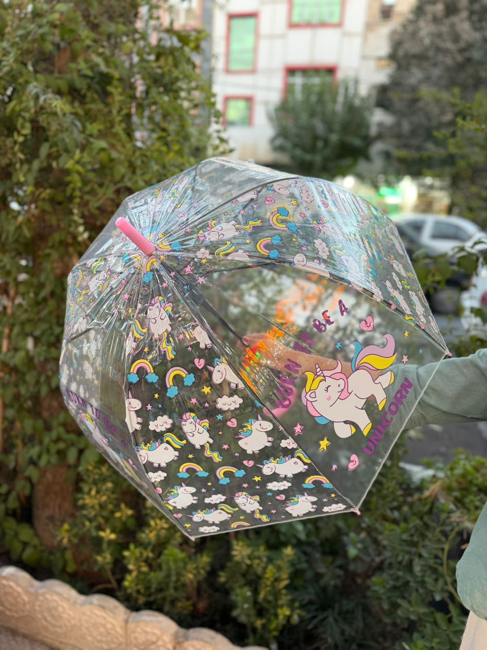 Unicorn large size transparent umbrella