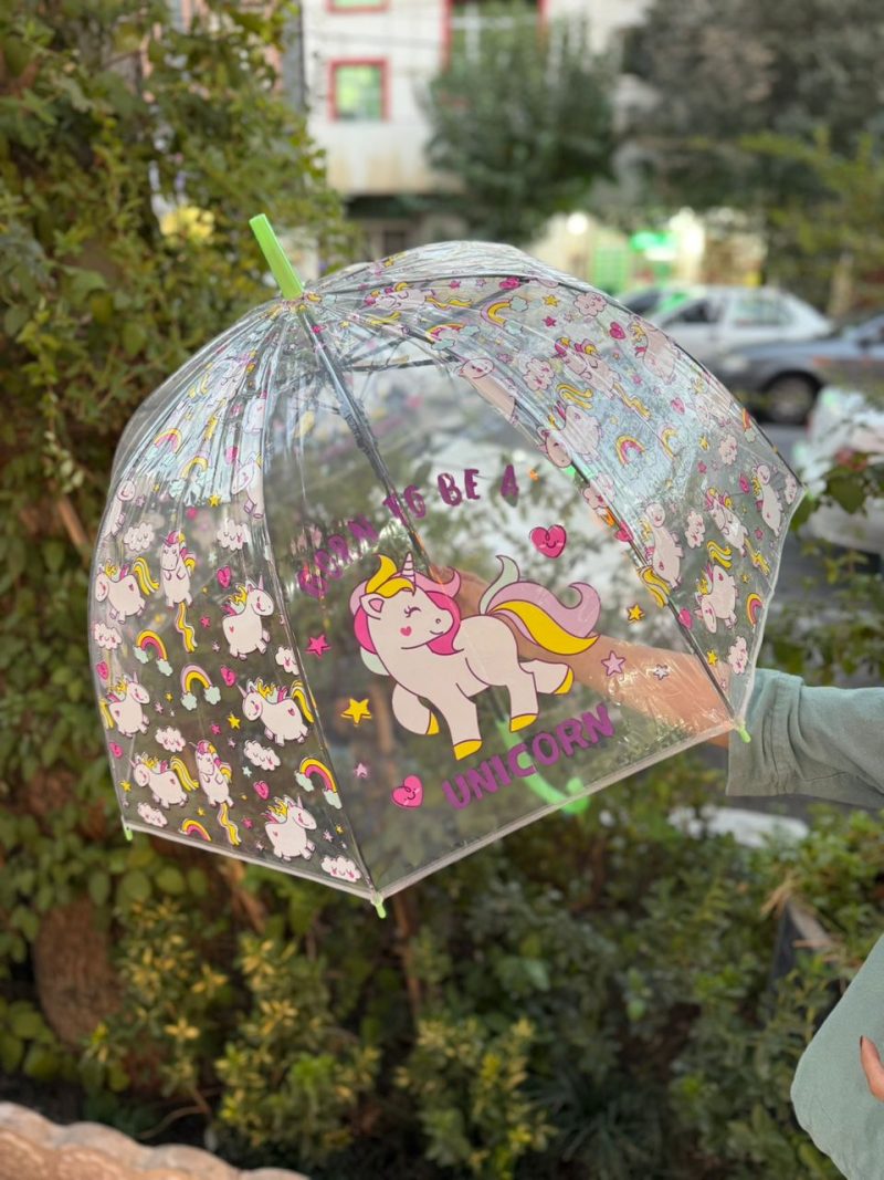 Unicorn large size transparent umbrella3