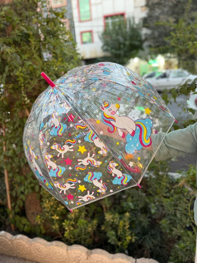 Unicorn large size transparent umbrella4